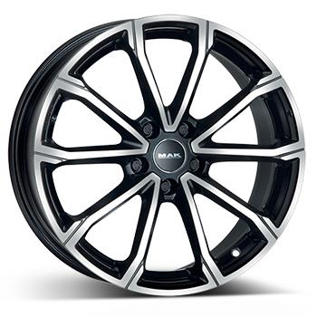 MAK DAVINCI BLK/POL 7x17 5/114.3 ET51 CB67.1