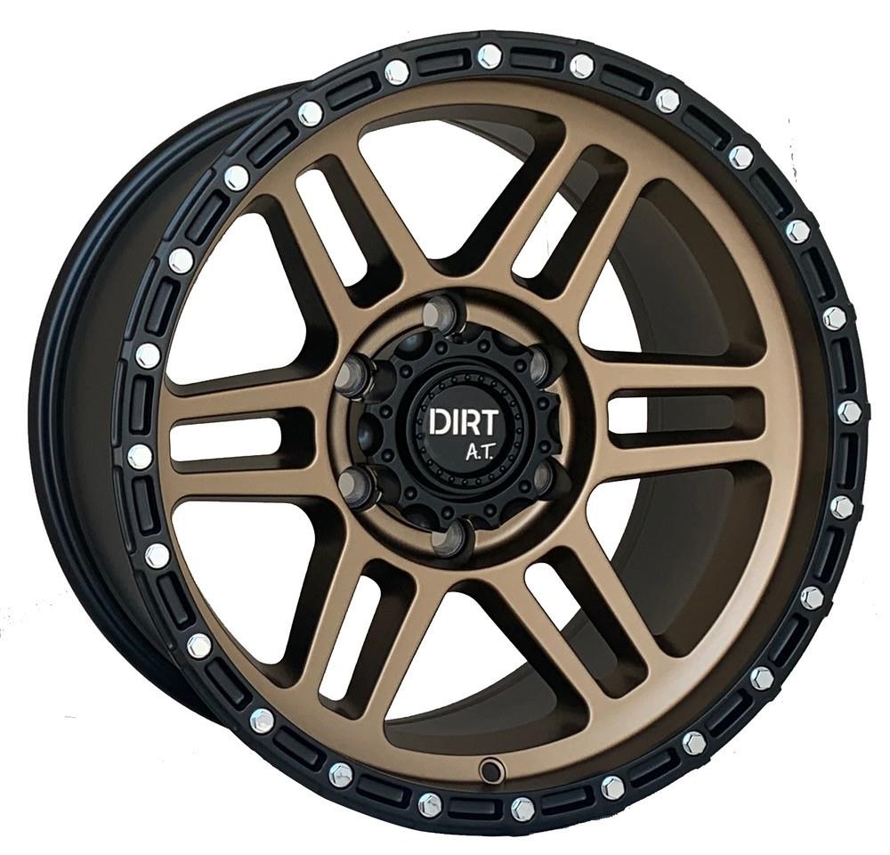 STATUSFÄLGAR D111 BRONZE BLACK LIP 9x17 6/139.7 ET12 CB106.1