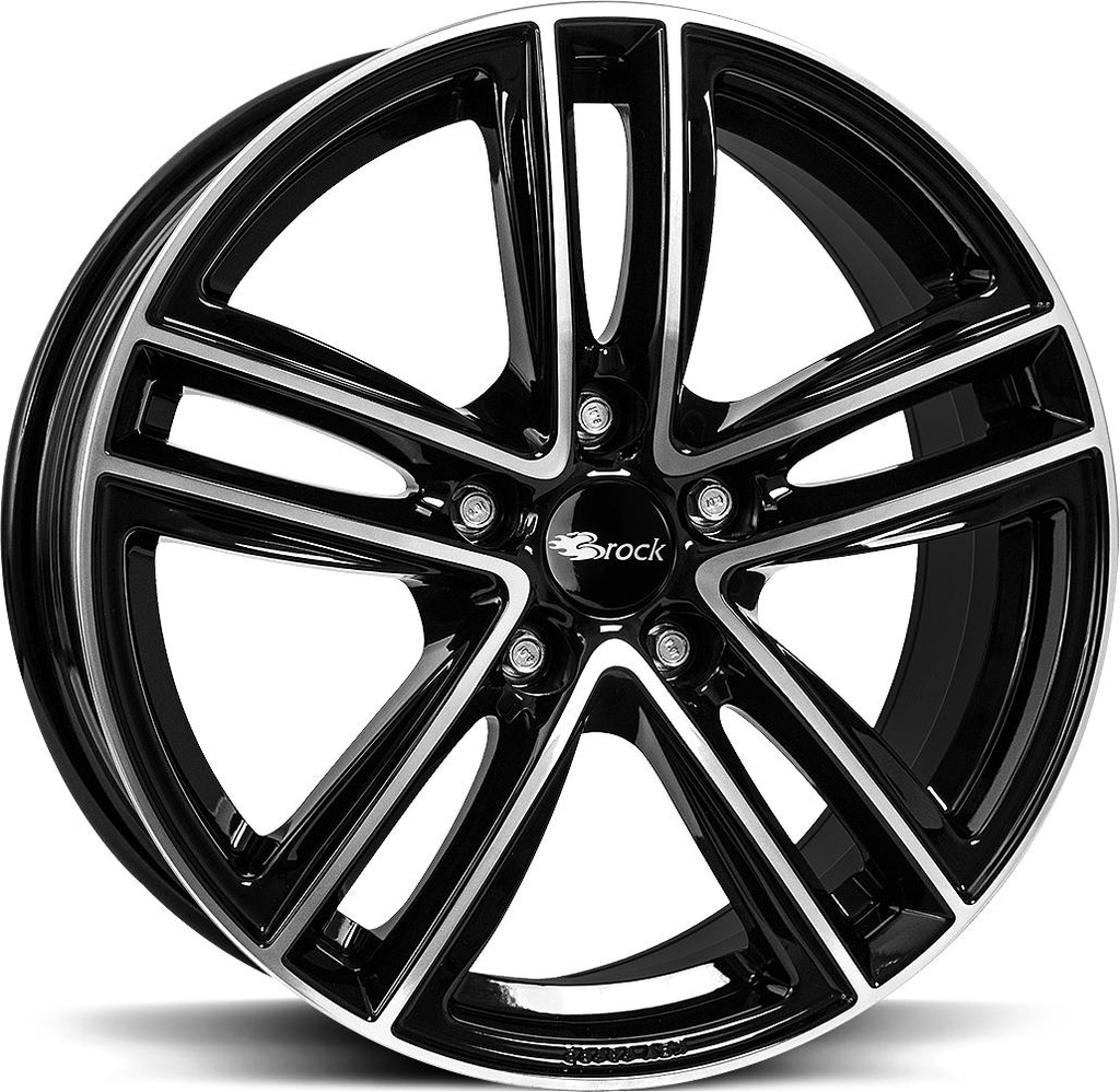 BROCK RC27 BLACK FULL POLISH 7.5x17 5/112 ET45 CB66.6