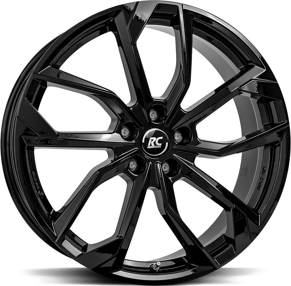 BROCK RC34 SHINY BLACK 6.5x17 4/108 ET20 CB65.1