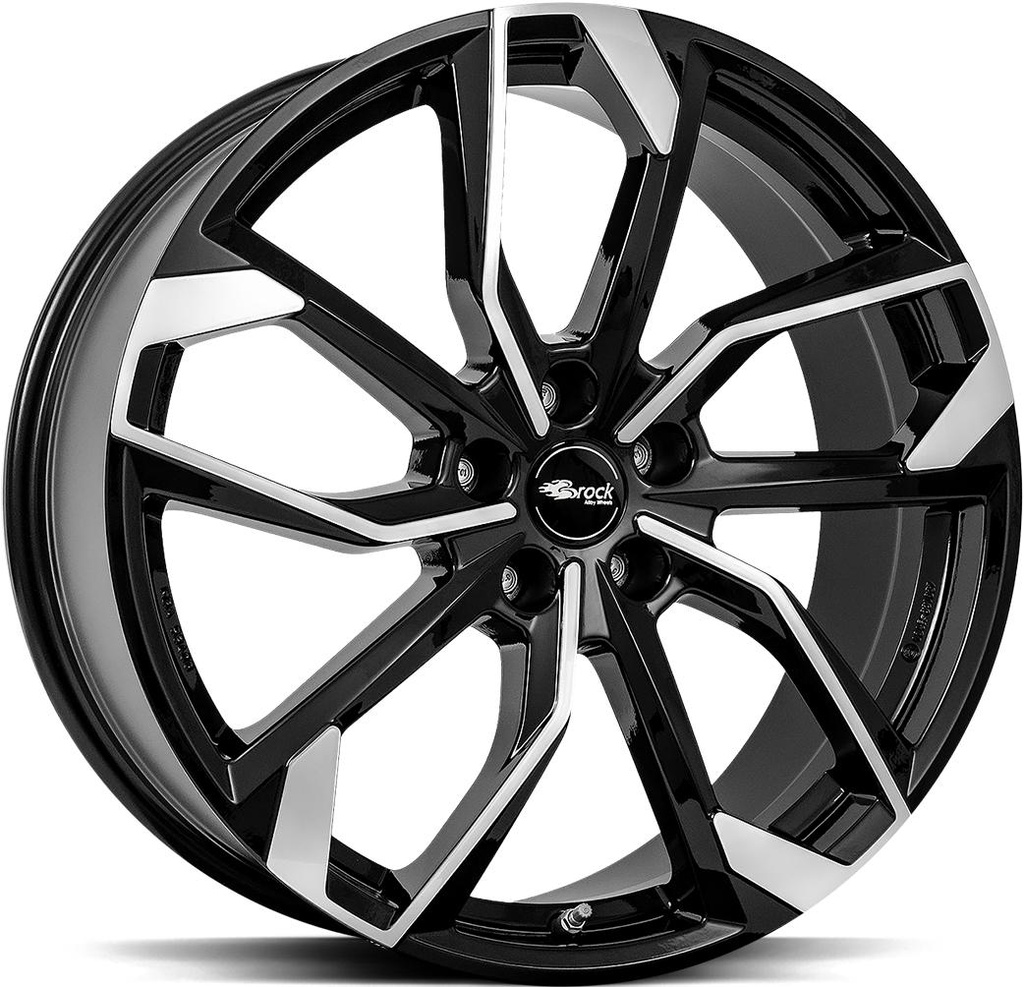 BROCK RC34 BLACK FULL POLISH 7x18 5/114.3 ET35 CB66.1