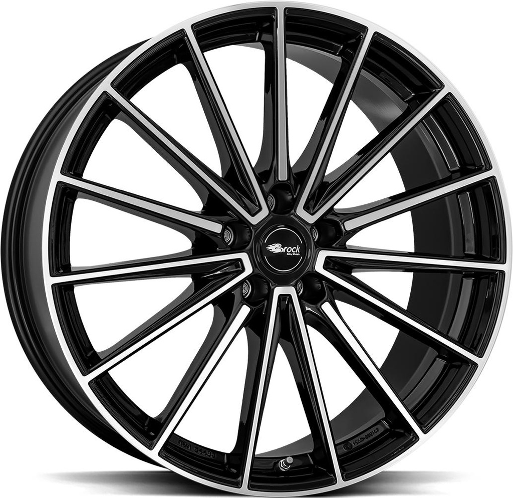 BROCK B43 BLACK FULL POLISH 9x20 5/112 ET38 CB66.6