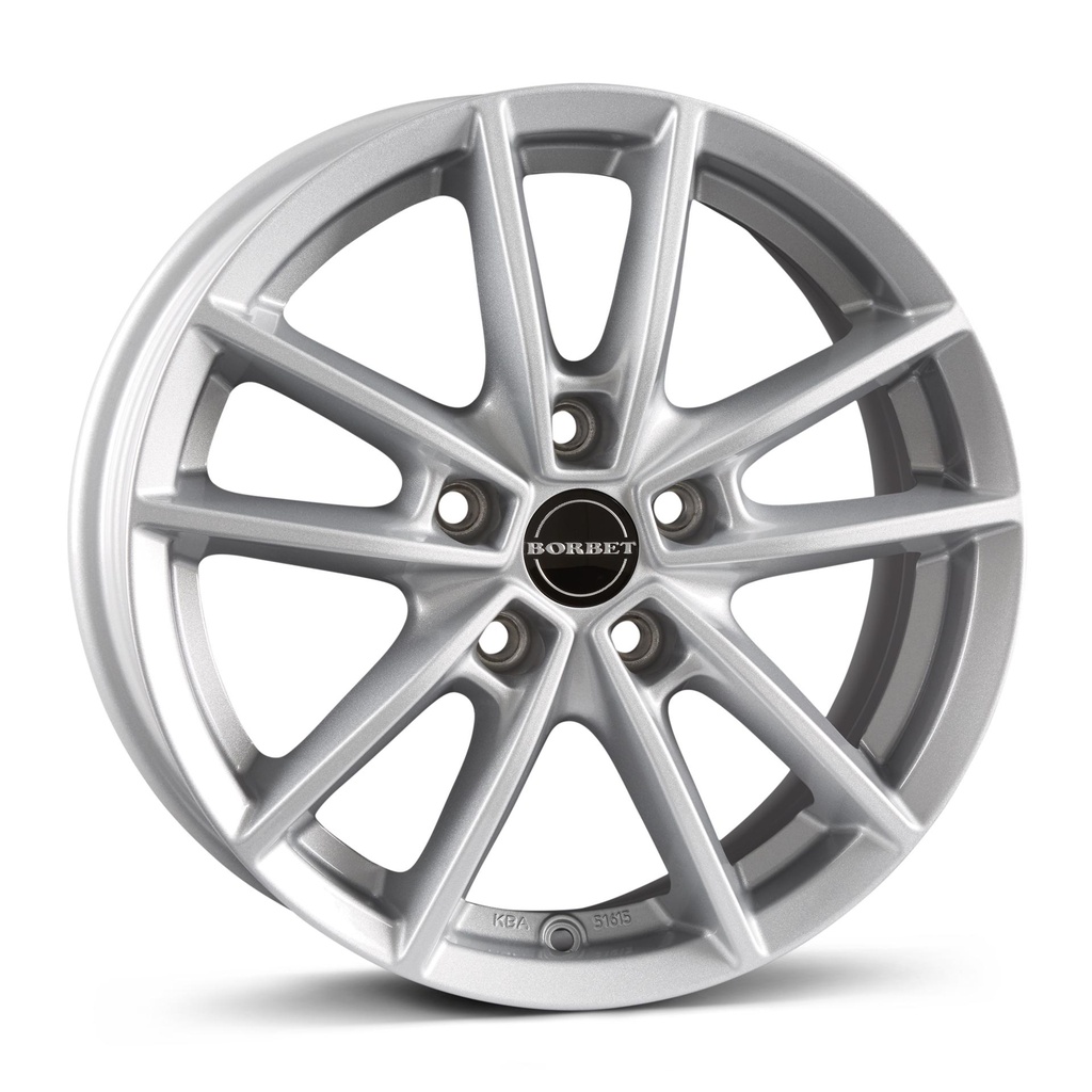 BORBET W CRYSTAL SILVER 6x15 5/108 ET43 CB72.5