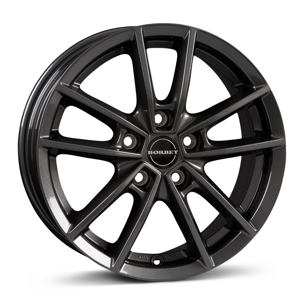 BORBET W MISTRAL ANTRACITE GLOSSY 7x17 5/108 ET50 CB72.5