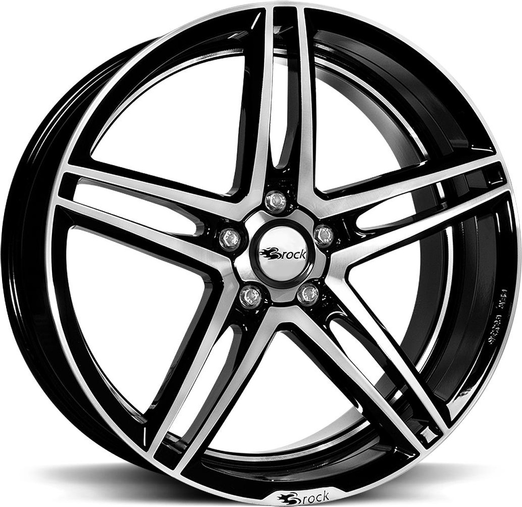 BROCK B33 BLACK FULL POLISH 8x17 5/120 ET45 CB72.6