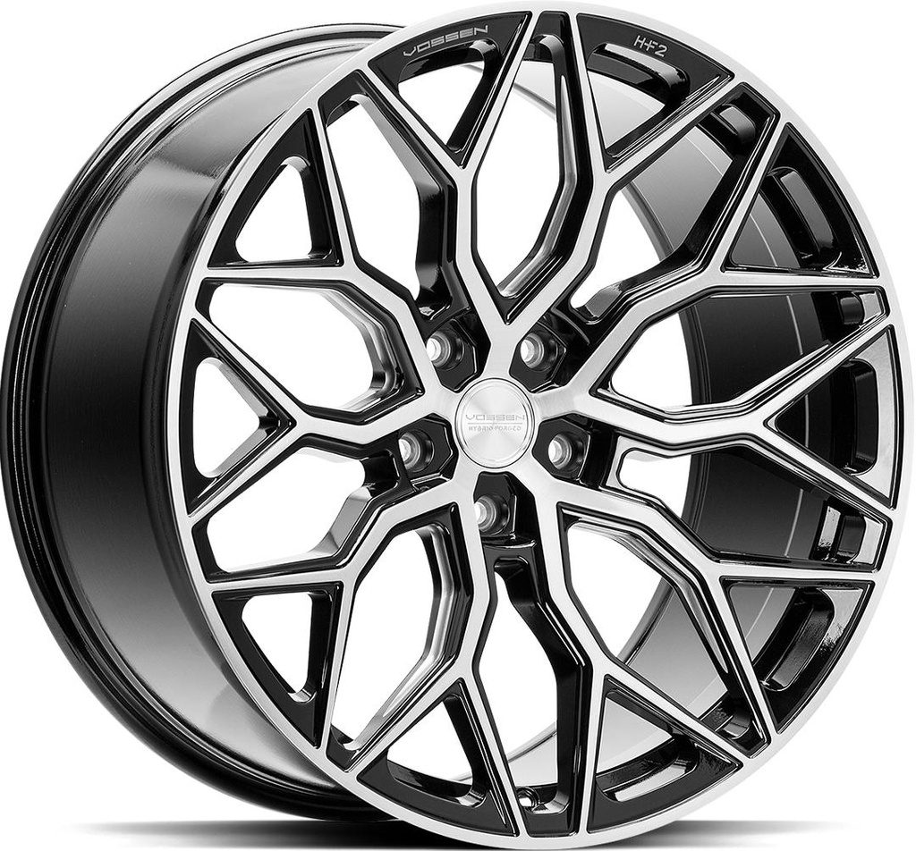 VOSSEN HF2 BRUSHED GLOSS BLACK 8.5x20 5/112 ET40 CB66.6