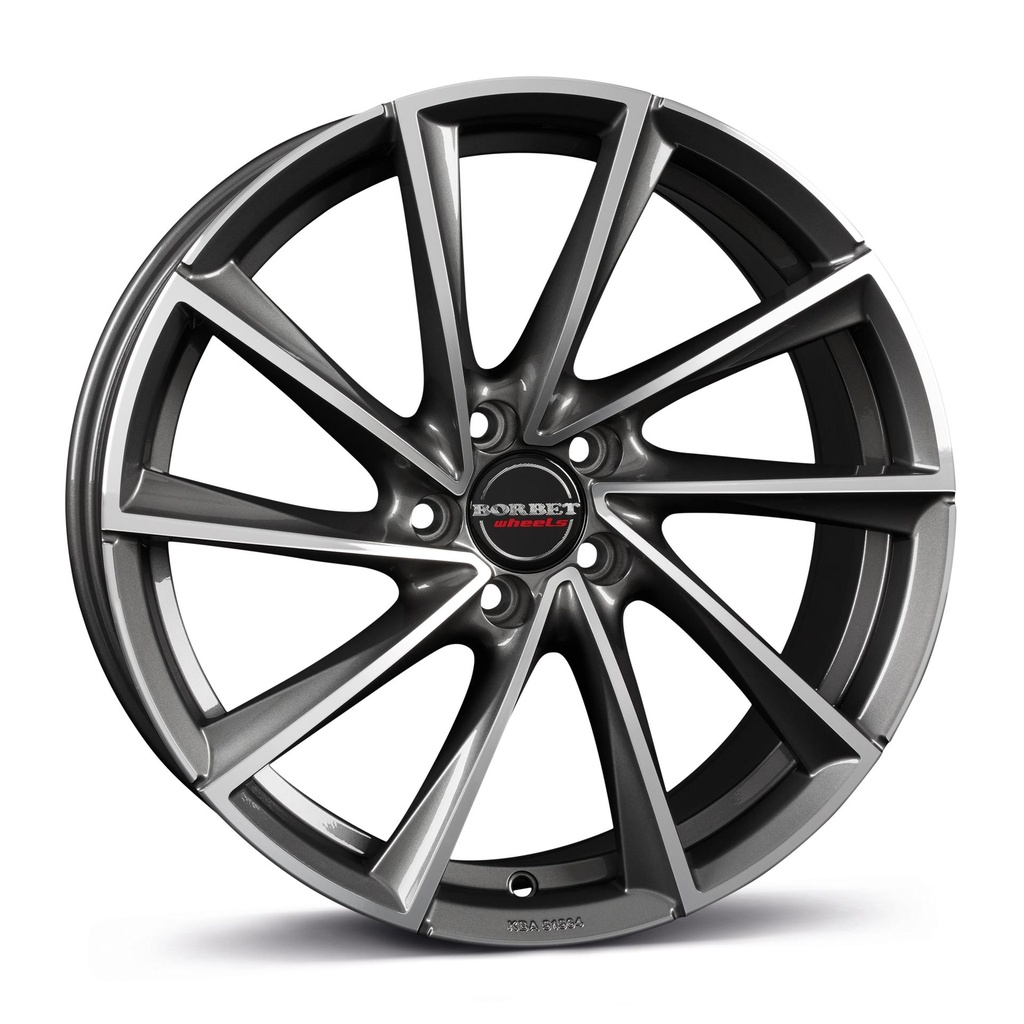 BORBET VTX GRAPHITE POLISHED 9.5x19 5/112 ET40 CB66.6