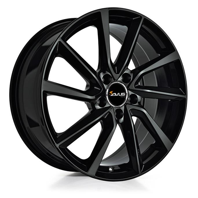 AVUS AC-518 BLACK 8x19 5/112 ET44 CB57.1