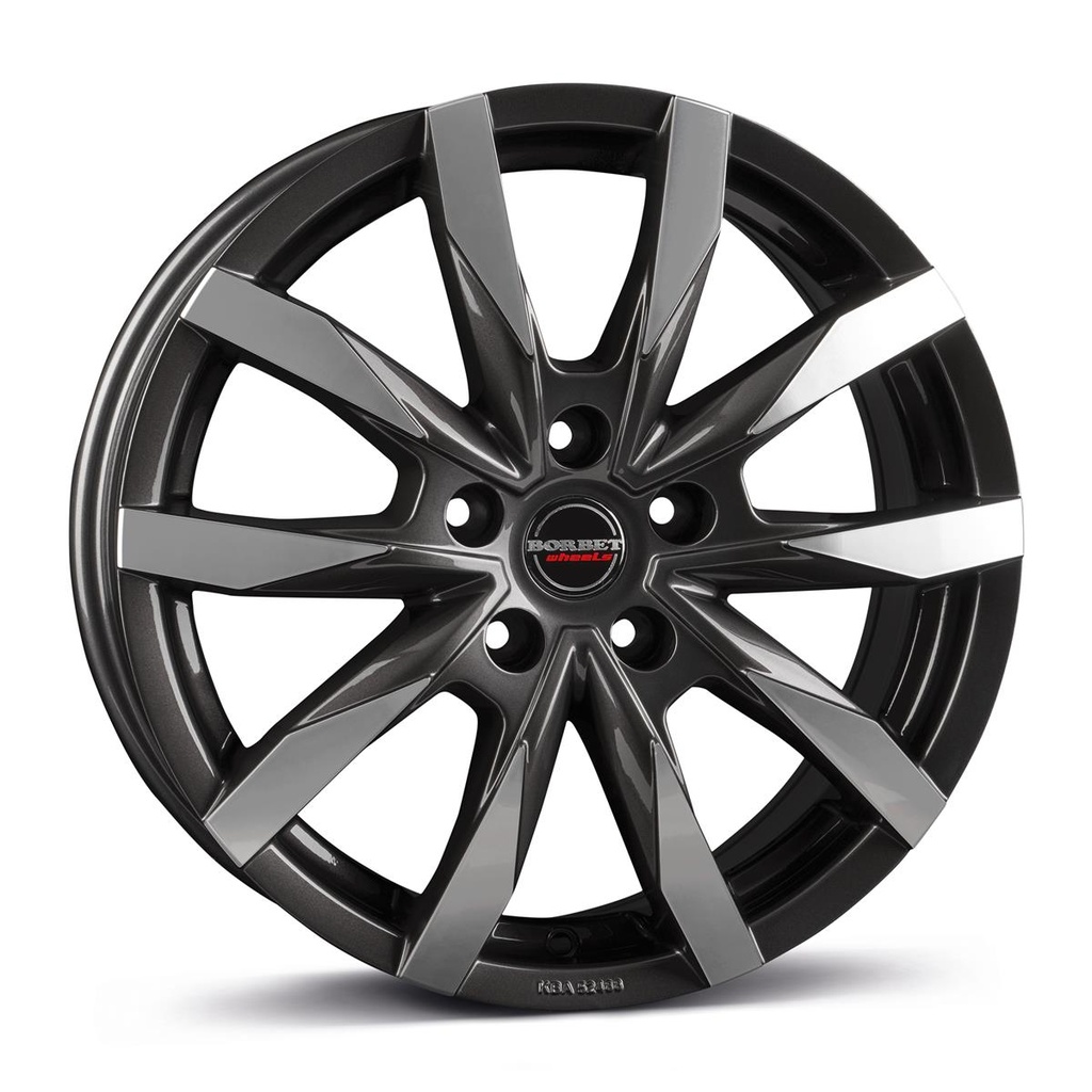 BORBET CW5 MISTRAL ANTRACITE GLOSSY POLIS 6x16 5/130 ET68 CB78.1