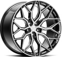 VOSSEN HF2 BRUSHED GLOSS BLACK 8.5x20 5/112 ET40 CB66.6