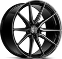 VOSSEN HF3 DOUBLE TINTED GLOSS BLACK 10.5x21 5/112 ET42 CB66.6